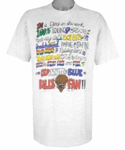 NFL Buffalo Bills Fan T-Shirt 1991 Vintage Style Hoodie Sweatshirt Reprinted Full Size Gifts for Fans
