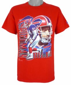 NFL Buffalo Bills Spielman No.54 T-Shirt 1997 Vintage Style Hoodie Sweatshirt Reprinted Full Size Gifts for Fans