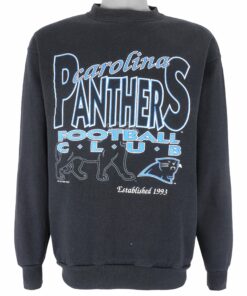 NFL Carolina Panthers Football Club Crew Neck Sweatshirt 1993 Vintage Style Hoodie Shirt Reprinted Full Size Gifts for Fans