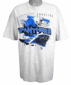 NFL Carolina Panthers Spell-Out T-Shirt 1990s Vintage Style Hoodie Sweatshirt Reprinted Full Size Gifts for Fans