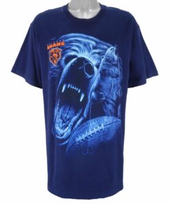 NFL Chicago Bears Animal T-Shirt 1997 Vintage Style Hoodie Sweatshirt Reprinted Full Size Gifts for Fans