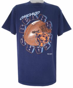 NFL Chicago Bears Big Logo T-Shirt 1996 Vintage Style Hoodie Sweatshirt Reprinted Full Size Gifts for Fans
