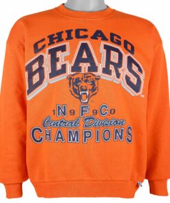 NFL Chicago Bears Crew Neck Sweatshirt 1990 Vintage Style Hoodie Shirt Reprinted Full Size Gifts for Fans