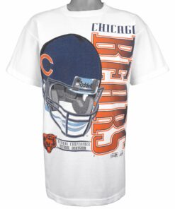NFL Chicago Bears Spell-Out T-Shirt 1995 Vintage Style Hoodie Sweatshirt Reprinted Full Size Gifts for Fans