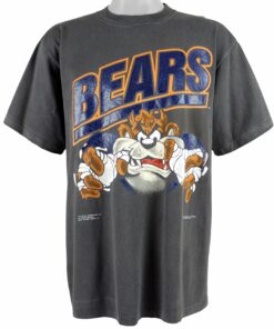 NFL Chicago Bears & Taz Spell-Out T-Shirt 1991 Vintage Style Hoodie Sweatshirt Reprinted Full Size Gifts for Fans