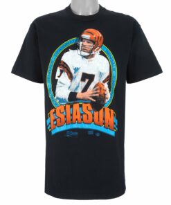 NFL Cincinnati Bengals, Boomer Esiason T-Shirt 1990 Vintage Style Hoodie Sweatshirt Reprinted Full Size Gifts for Fans