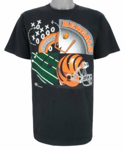 NFL Cincinnati Bengals Single Stitch T-Shirt 1994 Vintage Style Hoodie Sweatshirt Reprinted Full Size Gifts for Fans