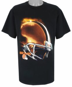 NFL Cleveland Browns Helmet T-Shirt 1990s Vintage Style Hoodie Sweatshirt Reprinted Full Size Gifts for Fans