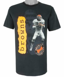 NFL Cleveland Browns Spell-Out T-Shirt 1990s Vintage Style Hoodie Sweatshirt Reprinted Full Size Gifts for Fans