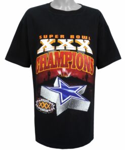NFL Cowboys, Super Bowl 30th Champions T-Shirt 1995 Vintage Style Hoodie Sweatshirt Reprinted Full Size Gifts for Fans
