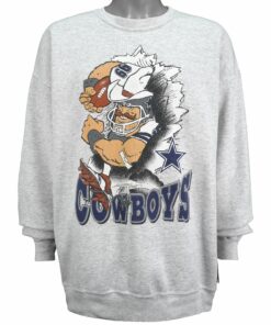 NFL Dallas Cowboys Breakout Sweatshirt 1990s Vintage Style Hoodie Shirt Reprinted Full Size Gifts for Fans