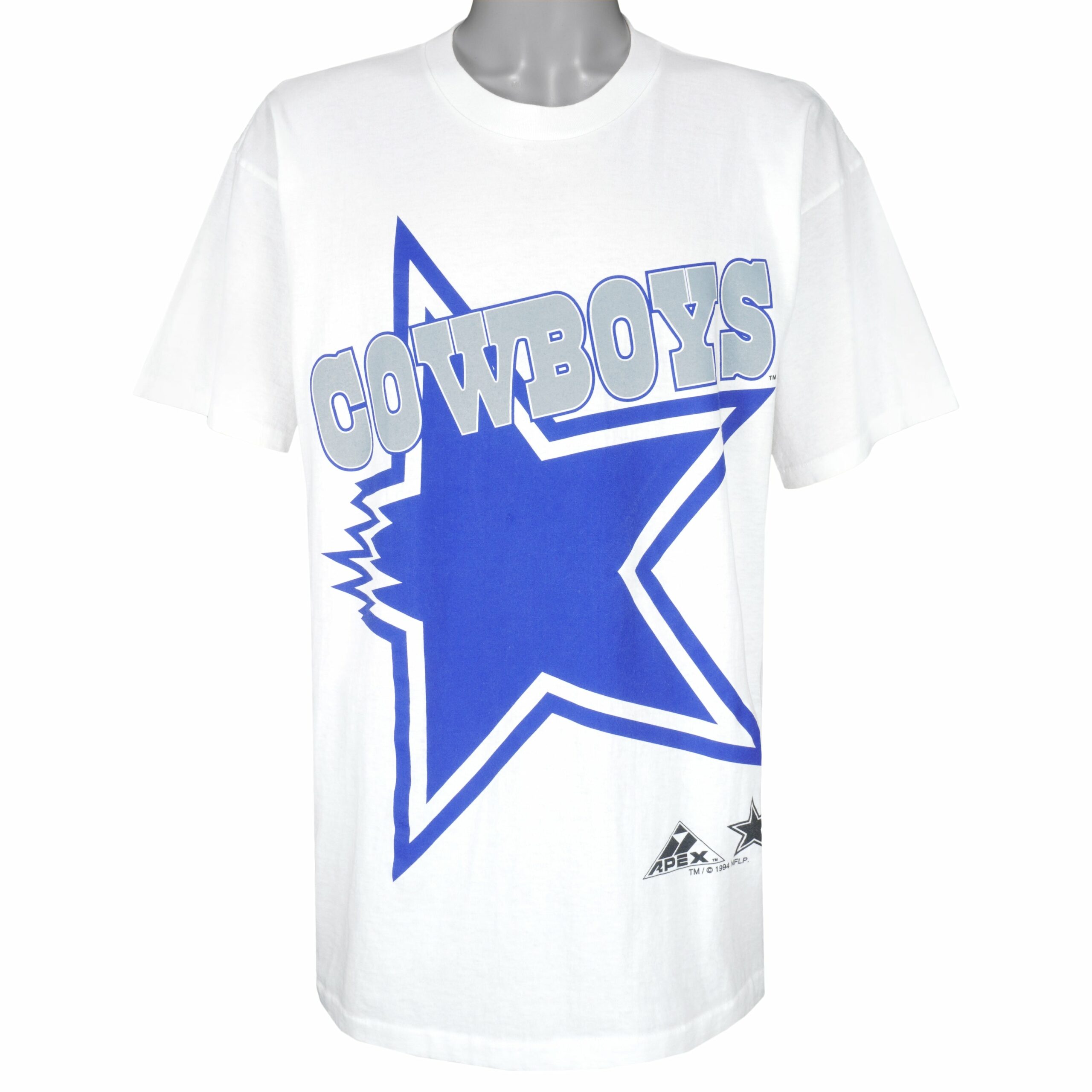 NFL Dallas Cowboys Single Stitch T-Shirt 1994 Vintage Style Hoodie Sweatshirt Reprinted Full Size Gifts for Fans