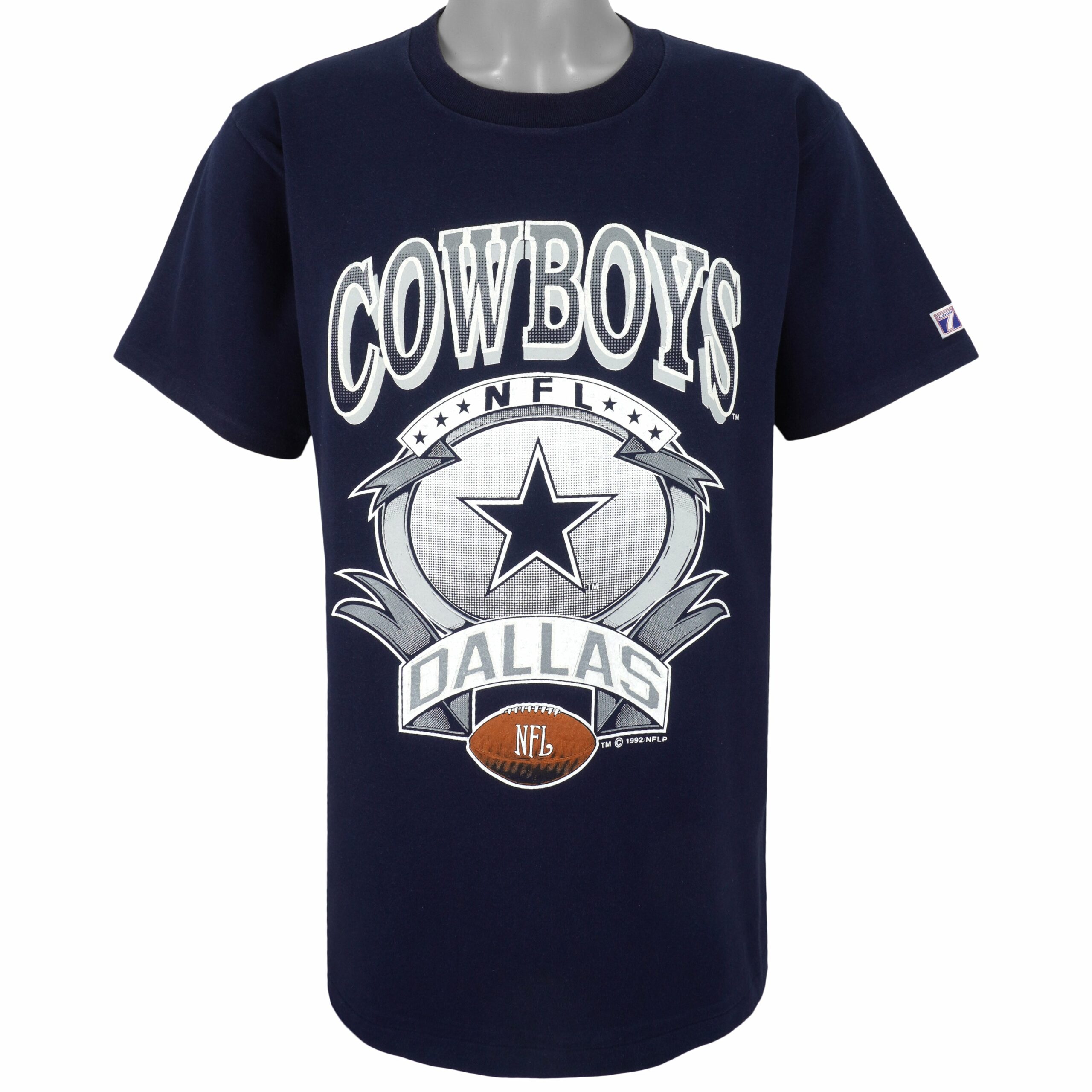 NFL Dallas Cowboys Spell-Out T-Shirt 1992 Vintage Style Hoodie Sweatshirt Reprinted Full Size Gifts for Fans