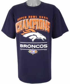 NFL Denver Broncos, Champions T-Shirt 1998 Vintage Style Hoodie Sweatshirt Reprinted Full Size Gifts for Fans