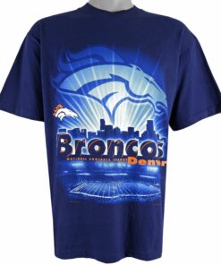 NFL Denver Broncos Deadstock T-Shirt 1999 Vintage Style Hoodie Sweatshirt Reprinted Full Size Gifts for Fans
