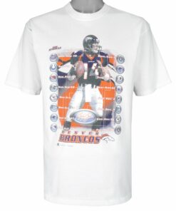 NFL Denver Broncos Game Schedule T-Shirt 2001 Vintage Style Hoodie Sweatshirt Reprinted Full Size Gifts for Fans