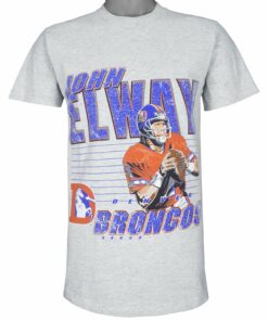 NFL Denver Broncos John Elway T-Shirt 1994 Vintage Style Hoodie Sweatshirt Reprinted Full Size Gifts for Fans