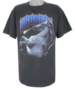 NFL Denver Broncos x Animal Single Stitch T-Shirt 1993 Vintage Style Hoodie Sweatshirt Reprinted Full Size Gifts for Fans