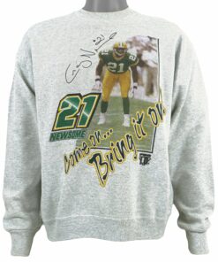 NFL Green Bay Packers #21 Newsome Crew Neck Sweatshirt 1995 Vintage Style Hoodie Shirt Reprinted Full Size Gifts for Fans