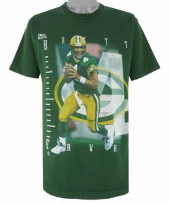 NFL Greenbay Packers Brett Favre MVP T-Shirt 1990s Vintage Style Hoodie Sweatshirt Reprinted Full Size Gifts for Fans