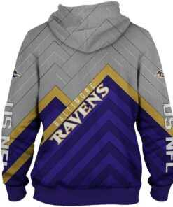 NFL Hoodies 3D Men Baltimore Ravens Hoodies Pullover Gifts for Fans