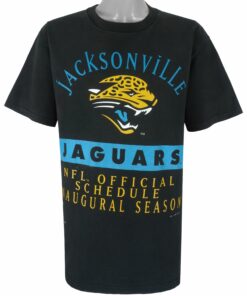NFL Jacksonville Jaguars Big Logo T-Shirt 1995 Vintage Style Hoodie Sweatshirt Reprinted Full Size Gifts for Fans