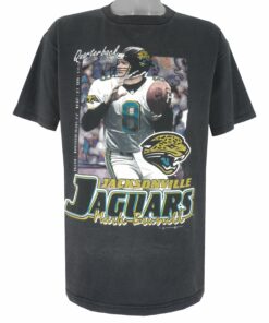 NFL Jacksonville Jaguars Mark Brunell Quarterback T-Shirt 1998 Vintage Style Hoodie Sweatshirt Reprinted Full Size Gifts for Fans
