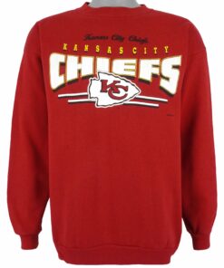 NFL Kansas City Chiefs Crew Neck Sweatshirt 1995 Vintage Style Hoodie Shirt Reprinted Full Size Gifts for Fans
