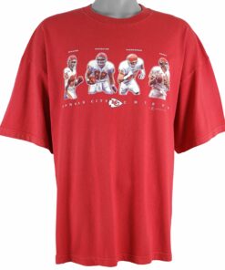NFL Kansas City Chiefs T-Shirt 2001 Vintage Style Hoodie Sweatshirt Reprinted Full Size Gifts for Fans