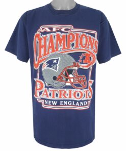 NFL New England Patriots AFC Champions T-Shirt 1990s Vintage Style Hoodie Sweatshirt Reprinted Full Size Gifts for Fans