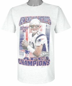 NFL New England Patriots Tom Brady No. 12 T-Shirt 2002 Vintage Style Hoodie Sweatshirt Reprinted Full Size Gifts for Fans