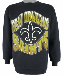 NFL New Orleans Saints Crew Neck Sweatshirt 1995 Vintage Style Hoodie Shirt Reprinted Full Size Gifts for Fans