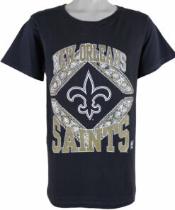 NFL New Orleans Saints Spell-Out T-Shirt 1990s Vintage Style Hoodie Sweatshirt Reprinted Full Size Gifts for Fans