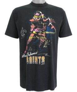 NFL New Orleans Saints Spell-Out T-Shirt 1991 Vintage Style Hoodie Sweatshirt Reprinted Full Size Gifts for Fans