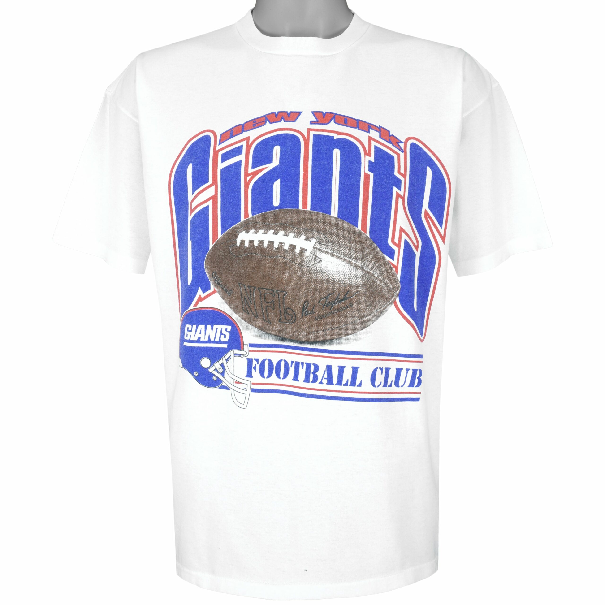 NFL New York Giants Big Logo T-Shirt 1990s Vintage Style Hoodie Sweatshirt Reprinted Full Size Gifts for Fans