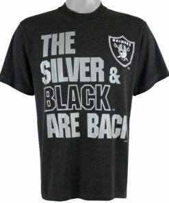 NFL Oakland Raiders Spell-Out T-Shirt 1990s Vintage Style Hoodie Sweatshirt Reprinted Full Size Gifts for Fans