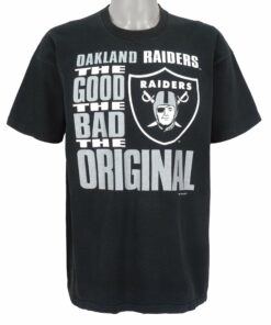 NFL Oakland Raiders Spell-Out T-Shirt 1995 Vintage Style Hoodie Sweatshirt Reprinted Full Size Gifts for Fans