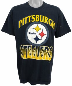 NFL Pittsburgh Steelers Spell-Out T-Shirt 1993 Vintage Style Hoodie Sweatshirt Reprinted Full Size Gifts for Fans