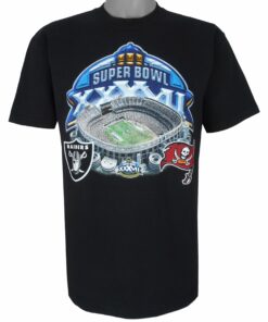 NFL Raiders VS Buccaneers, Super Bowl Champions T-Shirt 2003 Vintage Style Hoodie Sweatshirt Reprinted Full Size Gifts for Fans