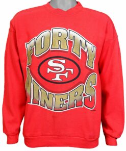 NFL San Francisco 49ers Big Spell-Out Sweatshirt 1990s Vintage Style Hoodie Shirt Reprinted Full Size Gifts for Fans