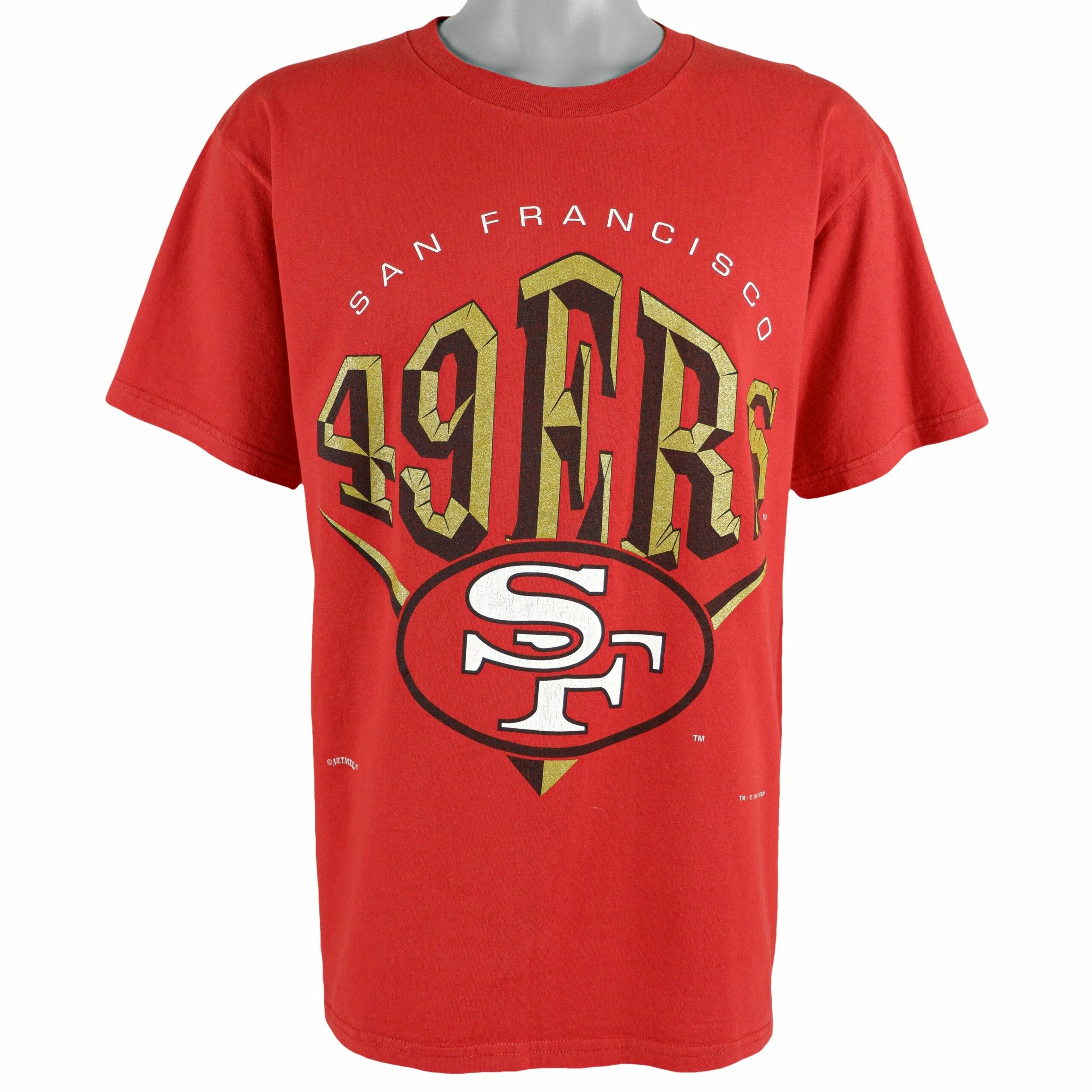 NFL San Francisco 49ers Deadstock T-Shirt 1995 Vintage Style Hoodie Sweatshirt Reprinted Full Size Gifts for Fans