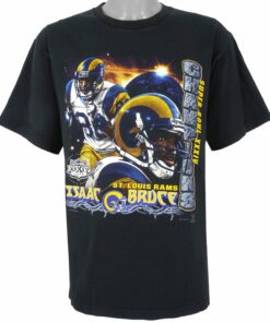 NFL St. Louis Rams Isaac Bruce T-Shirt 2000 Vintage Style Hoodie Sweatshirt Reprinted Full Size Gifts for Fans