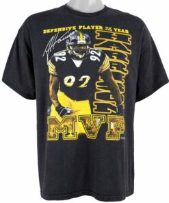 NFL Steelers MVP Harrison No. 92 T-Shirt 2008 Vintage Style Hoodie Sweatshirt Reprinted Full Size Gifts for Fans