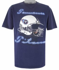 NFL Tennessee Titans Helmet T-Shirt 1990s Vintage Style Hoodie Sweatshirt Reprinted Full Size Gifts for Fans