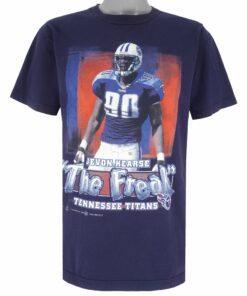 NFL Tennessee Titans Jevon Kearse The Freak T-Shirt 1999 Vintage Style Hoodie Sweatshirt Reprinted Full Size Gifts for Fans