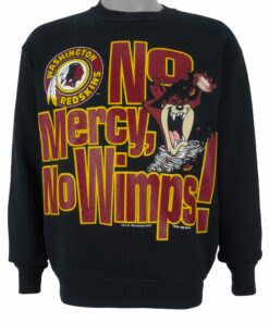 NFL Washington Redskins x Taz Crew Neck Sweatshirt 1993 Vintage Style Hoodie Shirt Reprinted Full Size Gifts for Fans