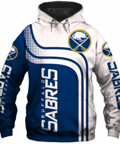 NHL Hoodies Buffalo Sabres Zip Up Hoodies 3D Long Sleeve Gifts for Fans