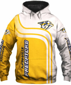 Nashville Predators Zip Up Hoodie 3D Long Sleeve Gifts for Fans