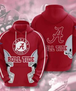 Ncaa Alabama Crimson Tide 3D All Over Print Hoodie, Zip-Up Hoodie