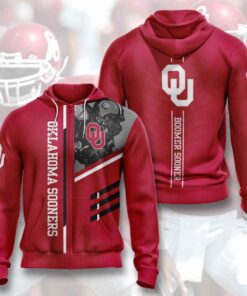 Ncaa Oklahoma Sooners 3D All Over Print Hoodie, Zip-Up Hoodie